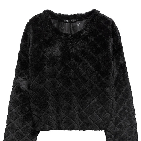 𝗡𝗪𝗧 𝗭𝗮𝗿𝗮 • Faux Fur Sweatshirt - Picture 2 of 9